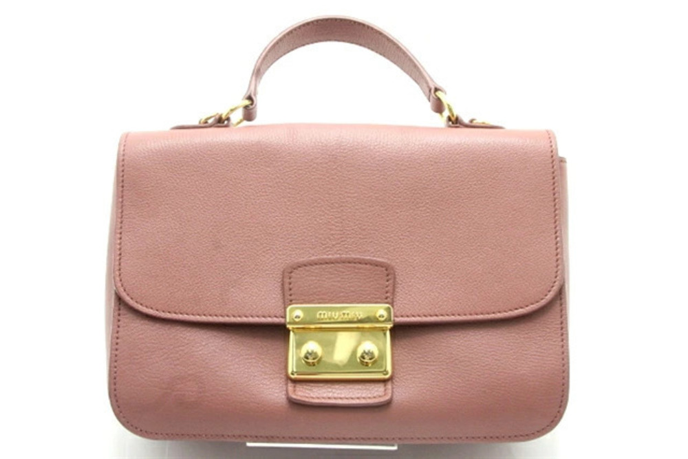 Miu Miu handbag leather pink